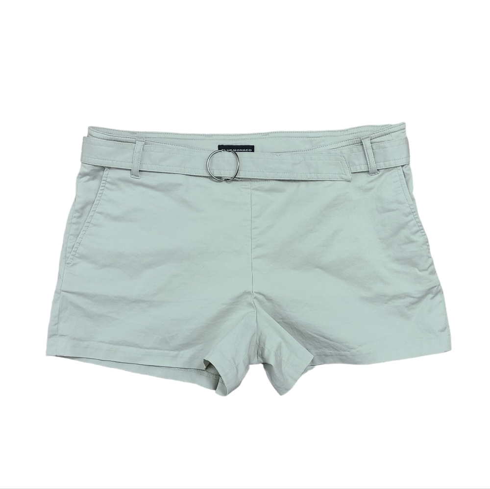 CLUB MONACO Khaki Shorts with Belt Women's Size 10